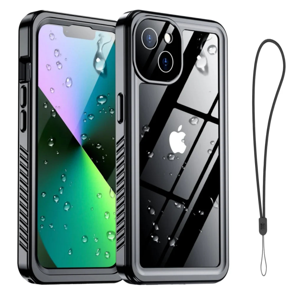 IP68 fully enclosed waterproof solid-color phone case, suitable for iPhone 17 PRO MAX/16/15/14/13 shockproof protective cover