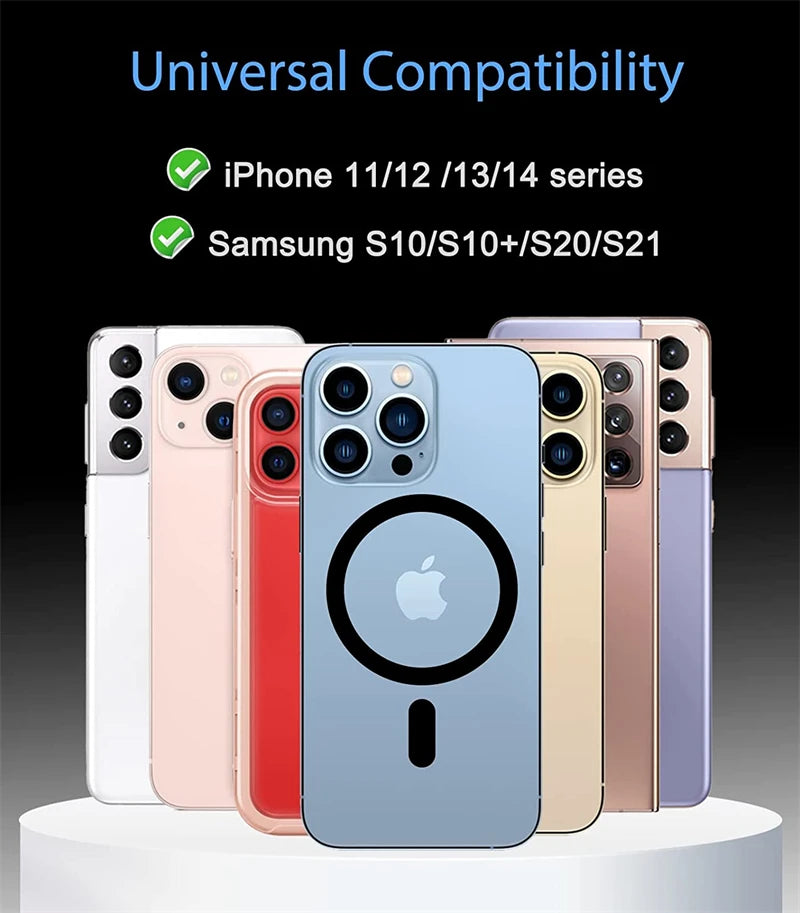 1-5 PCS Metal Plate Ring For Sticker Magnetic Support Ring Universal Wireless Charger Mobile Phone Sheet For iPhone 17 16 15 14